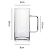 700ml Coffee Mug Handmade Heat Resistance Clear Glass Tea Milk Juice Cup Water Beer Drinking Office Drinkware Y200104