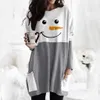 Plus Size Women Clothing Autumn Long Sleeve Christmas Printed O-neck Tops And Blouse 2020Elegant Ladies Tunic Tops Camisas