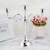 SilverGoldBronzeBlack 3ARMS METAL PILLAR CANDLE HOLDERS CANDLESTICK WEDDING DECORATION STAND MARIAGE HOME DECOR CANDELABRA LJ25879368