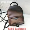 패션 미니 배낭 여성 노안 정품 가죽 갈색 인쇄 배낭 레이디 핸드백 지갑 어린이 백팩 Backbag M41560 M44873