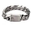 Bracelet en acier inoxydable 316L, or 18 carats, 15mm, maillons cubains, pour hommes et femmes, longueur 22CM, mouvement de Fitness, 2904189