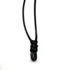 Collier porte-bonheur en cuir noir de Style Simple pour pendentif bricolage réglable 20mm-40mm pour hommes femmes colliers bijoux