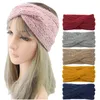 Hiver garder au chaud bandeau à tricoter bandeau en fil de laine pour femmes sports de plein air HeadwearThickened Yoga Head Band Party Favor T9I00875