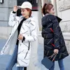 Winter Womens Jacket Coat Windproof Warm Women Parkas Thickening Cotton Padded Female printing Jacket Brand Collection 201210