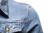 Veste en jean en coton pour hommes, décontractée, couleur unie, revers, simple boutonnage, coupe cintrée, qualité s s 220819
