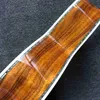 Aangepaste ebbenhout Fretboard 39 inch AAA Solid Koa Top Acoustic Guitar Classic Headstock Style