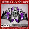 Kropp för Honda CBR-600 CBR 600 CBR600 F3 FS CC 600F3 97 98 95 96 64NO.263 600FS CBR600F3 600CC 1995-1998 Bodywork CBR600FS 1997 1998 1995 1996 Lila grå OEM Fairings