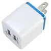 Topkwaliteit 5 V 2.1 + 1A Dubbele USB AC Travel US Wall Charger Plug Dual Charger voor Galaxy HTC Smart Phone Adapter