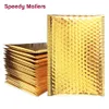 paarse bubble mailers verpakking Goud/Rose Goud/Laser zakken Zilver/Donkerrood/Paars/Rose Rood Aluminiumfolie Bubble Mailer Verpakking Gewatteerde Enveloppen