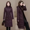 Manteaux d'hiver femme vêtements d'extérieur longs Parkas grande taille 4XL chaud épais doudoune à capuche mode mince vêtements solides femmes 201027