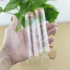 24pcs/lot 30*120mm 60ml Cork Stopper Glass Bottle Spicy Storage Container Jars Vials DIY Crafthigh qualtity