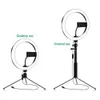 10 pouces 26 cm LED Anneau Lumineux Maquillage Selfie Ringlight avec Support de Téléphone Cercle Lampe pour Youtube Tik tok Vidéo Vlog Accessoires