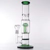 12inch Bookah Bong Recycler Dab Tuyaux d'eau de la plate-forme Nidification Percolat Percolator Verre Buisson Tuyau