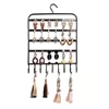 Wall Mount Home Showcase Earring Holder Shelf Rack Stand Necklace Hanger Storage Portable Metal Jewelry Display Organizer Hooks