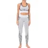 Seamless knitted leopard pattern bra set moisture wicking yoga set pants running sports underwear women's gym clothes1