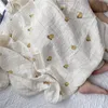 Bebê recém-nascido cobertor fruta bebê embalando cobertores muslin bebê swaddle envoltório macio orgânico crianças criança criança cama de cama cobertores 201111