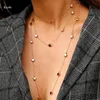 Chains 2022 Fashion Trendy Jewelry Copper Choker Multi Layer Stars Necklace Gift For Women Boho Layering Chokers Girl Gift1