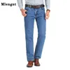 Jeans da uomo d'affari Classic Primavera Autunno Pantaloni da uomo in cotone elasticizzato di marca denim Pantaloni estivi Pantaloni slim fit 2021 G0104