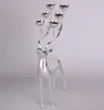 Hem Dekoration Deer Metal Silver Plated Candle Holder Rostfritt Stål Guld Silver Deer Candlestick T200108