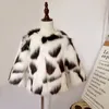 LILIGIRL Girls Winter Faux Fur Jacket Children's Warm Coat for Baby Colorful Outwear Boys High Quality Fur Jackets Tops Clothes 201106