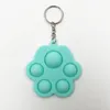 Sensosory Pop It Toy Toy Finger Bubble Cute Beychain Cross Clover Clover Silicone Простой Димп Обучение Прессование Плита Декомпрессионное пальца Ключ Кольцо Подвеска