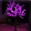 LED artificielle artificielle fleur de cerisier arbre lumière de Noël lumière de Noël 1,040pcs ampoules 2m / 6,5ft hauteur 110 / 220vac