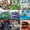 Conjuntos de cama 3D Lion Panda Impresso 3 pcs Bedclothes Fronclothes Quilt Duvet Duvet Capa Queen Size COLEBER CONFILIZADOS Têxteis 201021