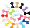 Girl Fabric Bow Hairpin Children Pure Color Fashion Hairgrips Metal Hair Accessories Multicolor Hot Sale 0 5yl J2