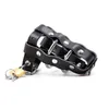 NXY Chastity Device Bdsm Pu Genuine Leather Male with Penis Cages Testis Lock Belt Cock Ring Adult Game Sex Toy1221