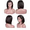 44 Straight Bob Wig Human Hair Brasilian Hair 814 tum spetsstängning peruk före plockad hårfäste för svarta kvinnor spets wigs4450481