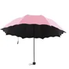 Pełny automatyczny parasolowy deszcz kobiety mężczyźni 3 składane światło i trwałe 8K silne parasole dzieci deszczowe słoneczne parasole 6 kolorów LX4541