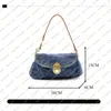 أزياء السيدات عارضة مصمم الدنيم حقيبة يد مطرزة عبر الجسم حقائب كتف عالية الجودة أعلى 5A M95050 TOTES محفظة الحقيبة