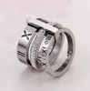 2022 Ringdesigner Kvinnor Rostfritt stål Rose Gold Roman Numal Ring Fashion Wedding Engagement Smycken Birthday Present9485332