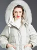 Ny ankomst 20320 # Original Desginer Jog Mcerg Hooded Down Jacket Vinterrock i Long Koreansk stil Vit Eiderdown Coat S-XL