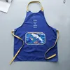 Aprons Chinese Style Working Apron Cotton Wear-Resistant Unisex Coffee Shop Bartender Home Cleaning Accessories1