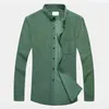 100% algodão camisa camisa de manga comprida botas casuais botão para baixo de alta qualidade outono inverno camisas quente g0105