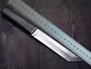 VG10 Damasco Aço Tanto Lâmina Ebony Lidar com facas de lâmina fixa com faca de coleção de bainha de madeira H5411