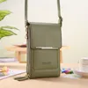 Frauen Taschen Weiche Leder Brieftaschen Touchscreen Handy Geldbörse Crossbody Schultergurt Handtasche Für Frau Billig Damen Taschen