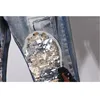 Sequin Dessin animé Dog Jeans Ensemble Femelle Denim Veste Manteau Long Crayon Pantalons Femmes Two Pièce Plus Taille Slim Supply Streetwear1