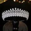 Nouvelle goutte d'argent Tiara cristal coiffure accessoires de cheveux de mariage couronne bijoux bandeau accessoires de mariage Y200409
