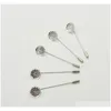 50st 70 * 16mm kopparmetall silverfärg brosch bas blank bricka brosch bas lapel pin diy smycken hitta ohp1q mghk5