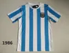 Argentina Retro Diego Maradona 1986 1978 Maglie da calcio Boca juniors retro 1981 Riquelme Maglia da calcio vintage Top classici