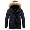 Hommes Down Parkas Hiver Hommes Fourrure À Capuche Casual Chaud Épais Veste Imperméable Manteau Hommes Coton Multipoches Vestes Plus La Taille 6XL Outwear 220905