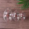 Esfera transparente esfera plástica clara para casamento caixa de doces favores Forma de ovo Saco de presente acrílico ano novo árvore de Natal decorações y201020