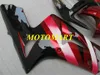 川崎忍者ZX 6R 600CC 03 04 ZX6R 636 2003 2004 ABS Red Black FairingsセットZX46