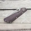 Ond Eyes Custom Folding Knife SMF # 9 Titanhandtag TANTO 100% Hög hårdhet M390 Blad Stark Utomhusutrustning Taktiska Verktyg Camping EDC Jakt Survival Knives