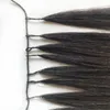 新しいミニチュアかぎ針編みの小さな円の羽毛ラインヘアエクステンション未加工高品質100リアルヘア卸売