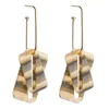 Double-layer hollowed-out acetate board earrings women's fashion personalized all-match earring INS style