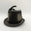 Men Women Handmade Steampunk Top Hat Magic Bowler Hat Punk Cosplay Fedora7756814