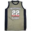 Mase Manhattan personalizada #22 Jersey de basquete da escola High School Cinzento Men Angeu qualquer tamanho 2xs-5xl